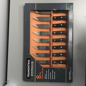 Porterhouse carbon steel steak knife set.